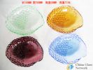 Color glass dish